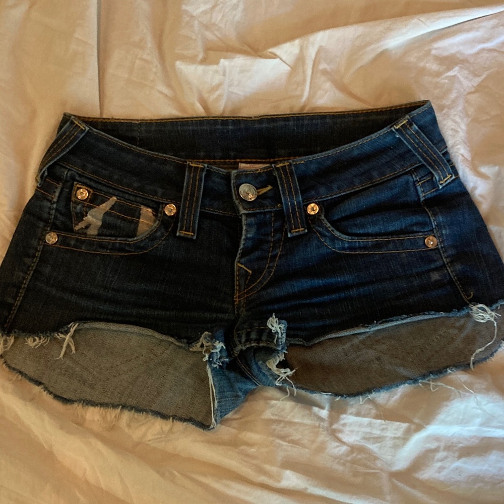 True Religion Mini Jean Shorts